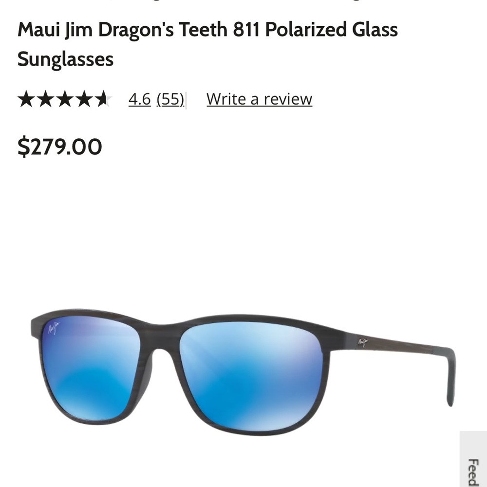 Never worn-Maui Jim Polarized Sunglasses